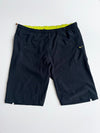Nike Black & Volt Dri-Fit Shorts lastick(L: 24/W: 38)
