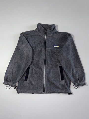 Vintage Timberland Grey Fleece Jacket – Rubber Patch Logo | (L)