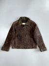 J. khaki Premium Original Leather Jacket (M)