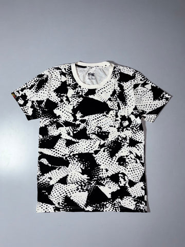 Jizo “Stay Weird” Abstract Print T-Shirt – Black/White (M)