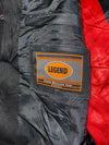 Legend Classic Motorcycle Gear Canada Black Leather Biker Vest (XL)