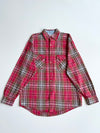 Vintage Big Train Western Plaid Flannel Shirt – Red (L)