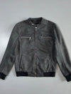 River Island Grey Faux Suede Moto Jacket (S/M)