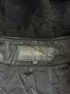 Vintage Paul Marcia Black Hooded Leather Jacket (L)