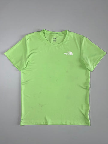 The North Face Lime Green Logo Performance T-Shirt(XS)