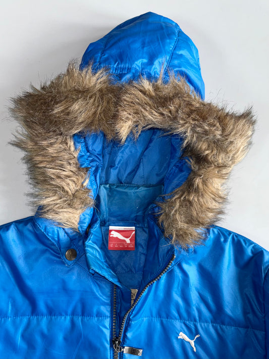 Vintage Puma Premium Puffer Jacket With Detachable Cap (M)