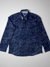Tommy Hilfiger | Navy Palm Leaf Print Shirt New York Fit (XL)