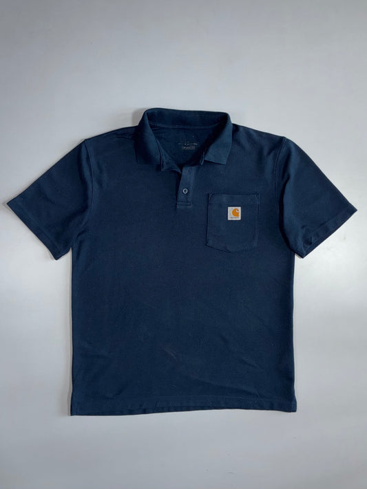 Carhartt K570 Pocket Polo Shirt | C Logo Patch | Navy (L)