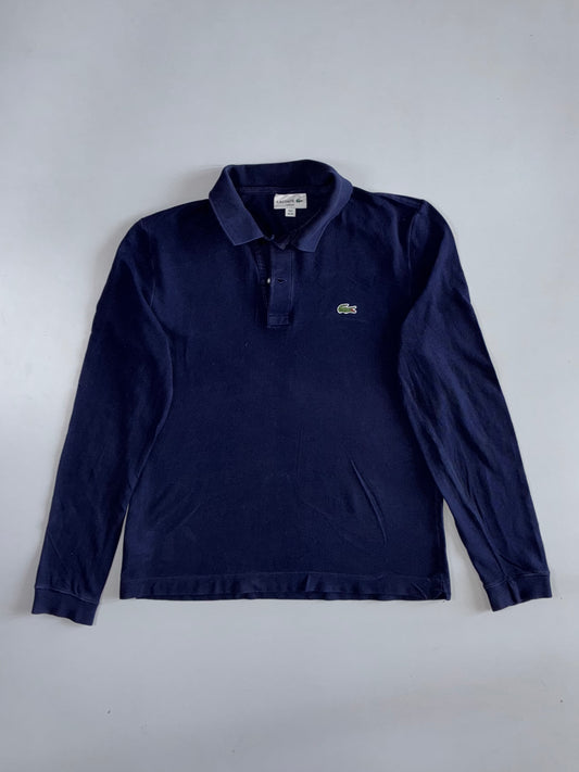 Lacoste Slim Fit Long Sleeve Polo | Navy Blue (M)