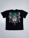 Vintage Rock Eagle Wolf Pack Graphic Tee | Glow in the Dark (XL)