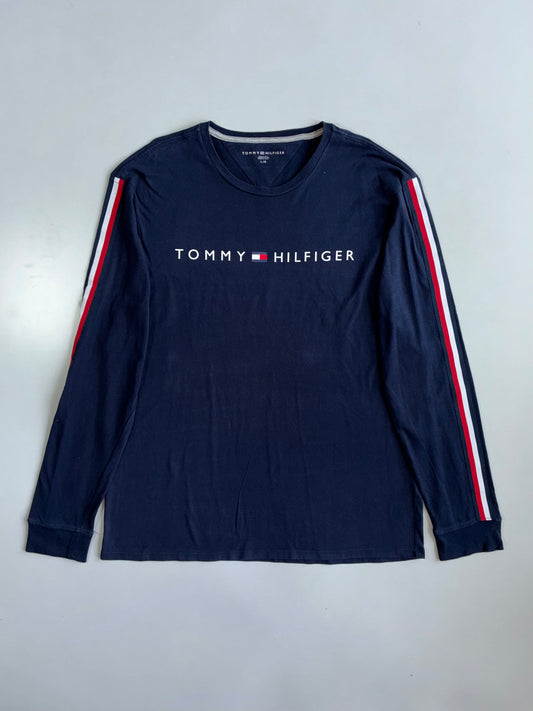 Tommy Hilfiger | Flag Logo Longsleeve Tee Navy | (XL)