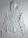 Roots Canada Heather Grey Zip-Up Hoodie with Beaver Logo & Charcoal Lined Hood (M)