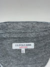 U.S. Polo Assn. Grey Fleece-Lined Long Sleeve Polo (M)