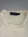 Polo Ralph Lauren Cream American Flag Hand-Knit Sweater (M)