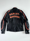 Harley-Davidson American Legend Black Leather Racing Jacket Padded (L)