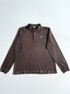 Lacoste Long Sleeve Piqué Polo – Chocolate Brown (2XL)