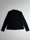 Lauren Ralph Lauren Women's Contrast Collar Zip Jacket – Black/Red  (S/M)
