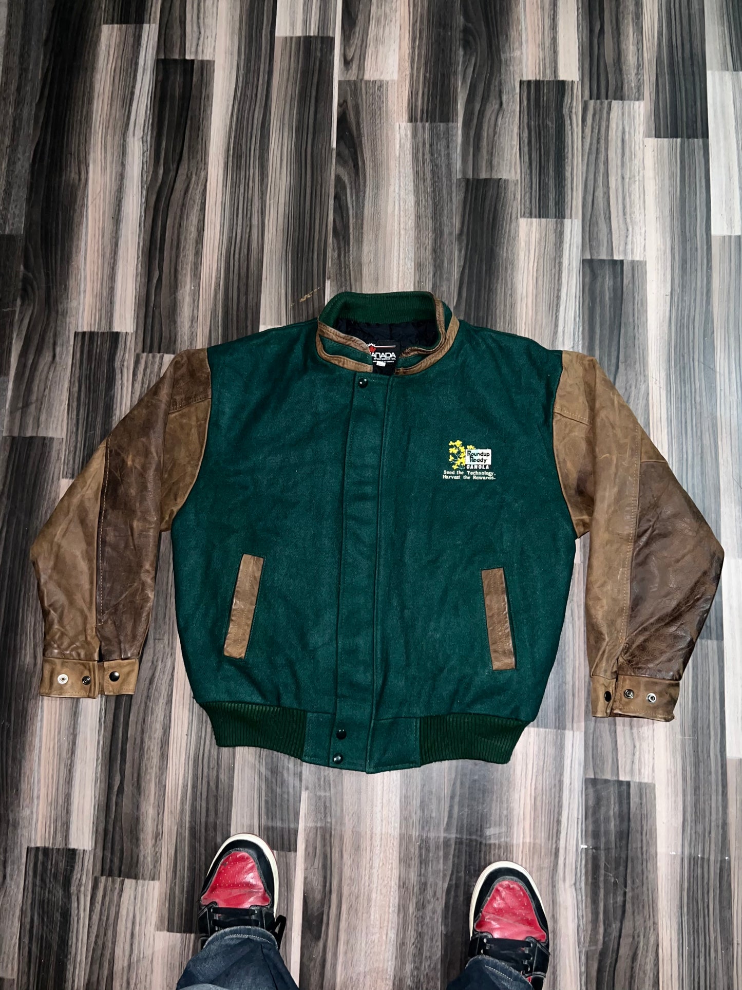 ZUltra Premium RARE Leather Varsity Jacket (L/XL)