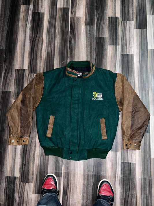 ZUltra Premium RARE Leather Varsity Jacket (L/XL)