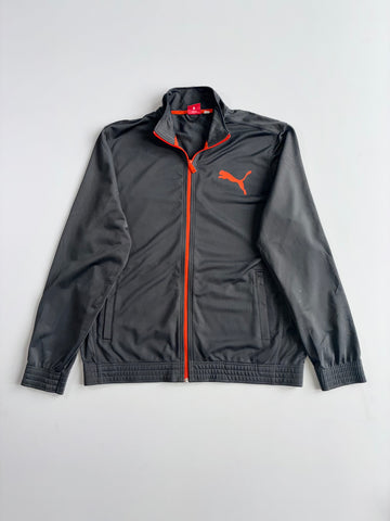 Puma Full Zip Track Jacket – Black/Orange(XL)
