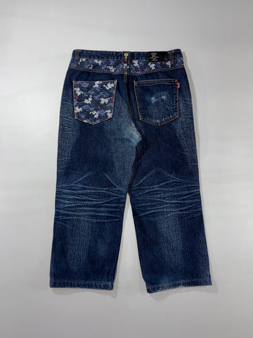 Big Train Dragon Brocade Baggy Jeans (W:38) (L:39)