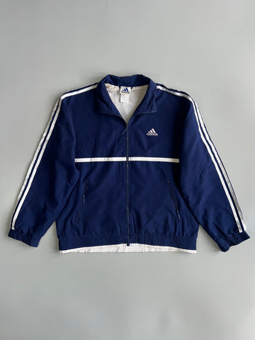Adidas Vintage Navy Windbreaker (M)