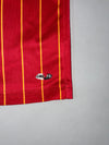 Adidas Spain National Team Climalite Gold Pinstripe Red Short Sleeve Football Training Jersey  (XL)