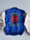 Vintage Satin Varsity Bomber Jacket Embroidered (L)