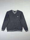 BOSS Hugo Boss Tipped V-Neck Sweater  Charcoal Grey (L)