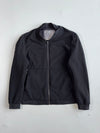 Minimal Black Bomber Jacket (S)