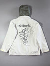 Scape x Mark Gonzales White Hooded Snowboard Jacket (L)