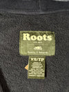Roots Beaver Logo Zip-Up Hoodie  Navy Blue (L/XL)