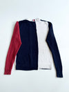 Tommy Hilfiger Colorblock Knit Sweater – Navy/Cream/Red (XL)