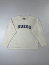 GUESS Jeans USA Cream Collegiate Logo Crewneck Sweatshirt (2XL/3XL)