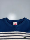 Lacoste Live Breton Stripe Long Sleeve Sweatshirt — Navy/White (M/L)