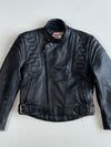 MQP Black Leather Biker Jacket(S)