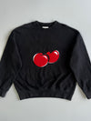 KIRSH Big Cherry Patch Crewneck Sweatshirt (M)