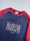Marithe Francois Girbaud | Navy Maroon Colorblock Sweatshirt | (L/XL)