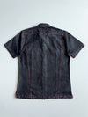 Vintage Rhino Ltd Black Denim Snap Shirt – Red Contrast Stitch Y2K (L)