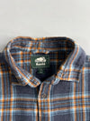 Roots Canada Plaid Flannel Button-Up Shirt (M)