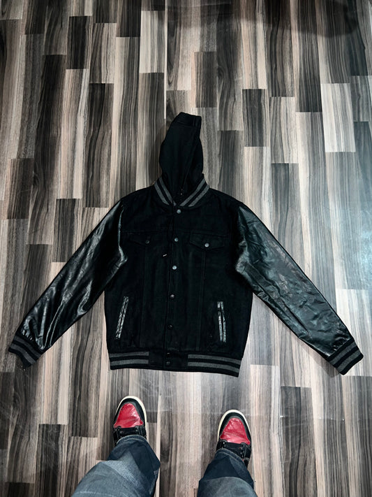 ZPremium Leather Varsity Jacket (S/M)