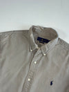 Ralph Lauren Classic Fit Taupe Grey Oxford Button-Down Shirt (2XL)