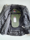 Vintage Torque Genuine Leather With Reflective Piping Moto Racing Jacket (Paded)(L)