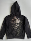 Spiral Direct Skull & Dark Angel Graphic Hoodie (M)