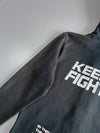 Nippon Blue Fighter Luchador Graphic Zip Hoodie (S/M)