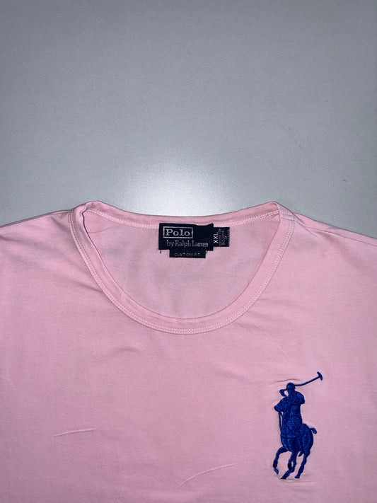 Polo Ralph Lauren | Big Pony Tee | Pink Custom Fit (L)