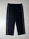 Nike Fit Dry Black Track Pants – White Piping (W:42) (L:42)