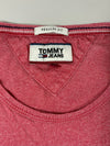 Tommy Jeans Regular Fit Maroon Heather V-Neck T-Shirt (2Xl)