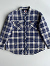 Dickies Quilted Lined Flannel Shirt Jacket Blue Plaid  Heavy  (2XL/3Xl)