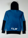 Lamigo Monkeys | Blue/Black Colorblock Hoodie (M)